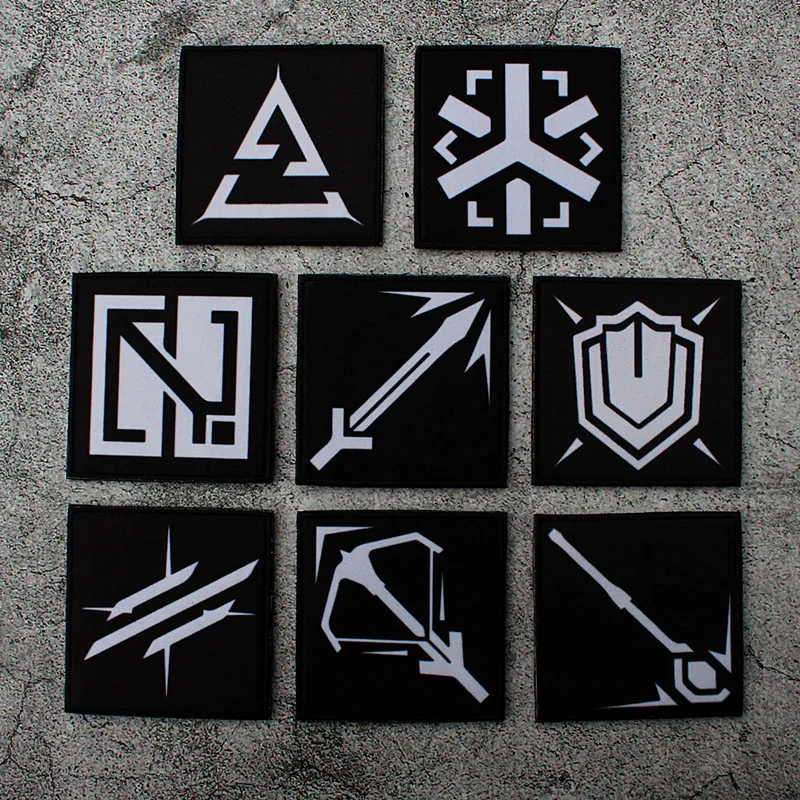 Arknights Career Icon Printing Hook and Loop Patches for Backpack