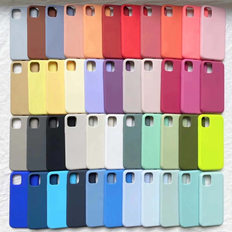 Оригинальный официальный силиконовый чехол для iPhone 13 12 Pro X XS XR 7 8 Plus с жидкостью