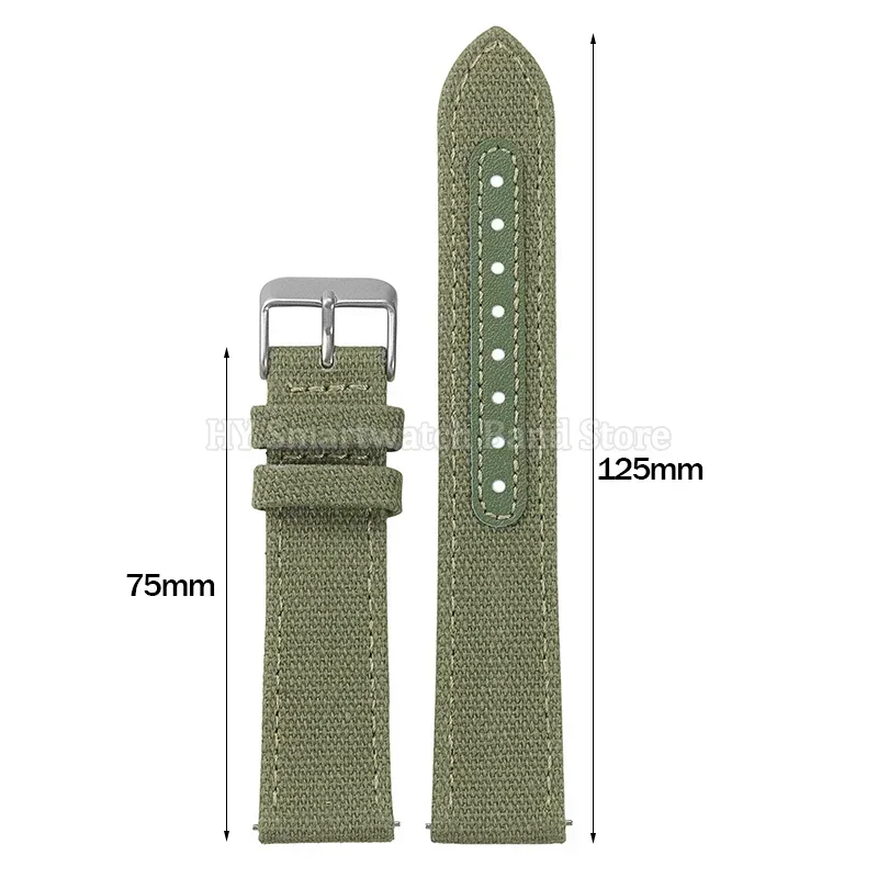 Premium Nylon Quick Release Watch Strap – 20mm/22mm Replacement Wrist Band in Classic Weave Design