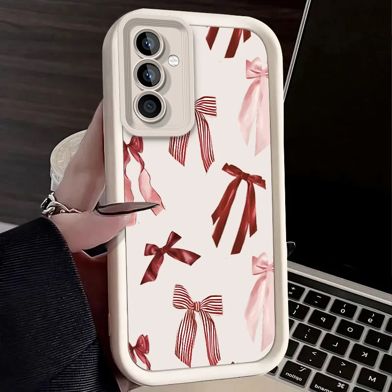 Charming Pink Bow Cherry Phone Case Cover