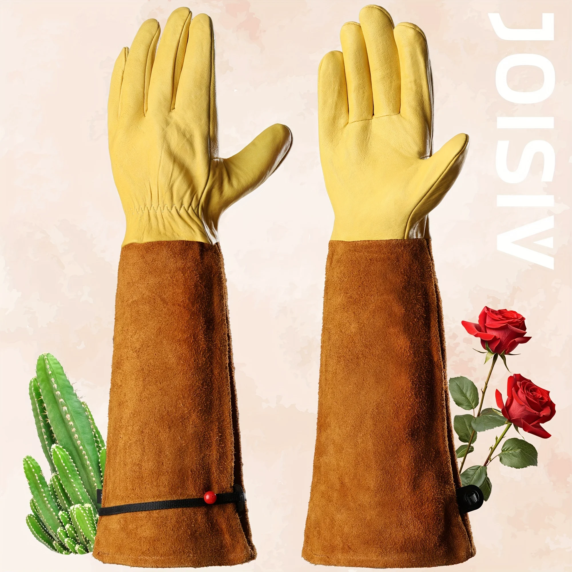 JOISIV Professional Gardening Gloves: Thorn-proof, adjustable cuff