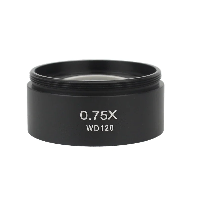 0.3X 0.5X 0.7X 0.75X 1X 1.5X 2.0X Auxiliary Barlow Objective Lens Thread M48mm For Zoom Stereo Binocular Trinocular Microscope microscope objective lens
