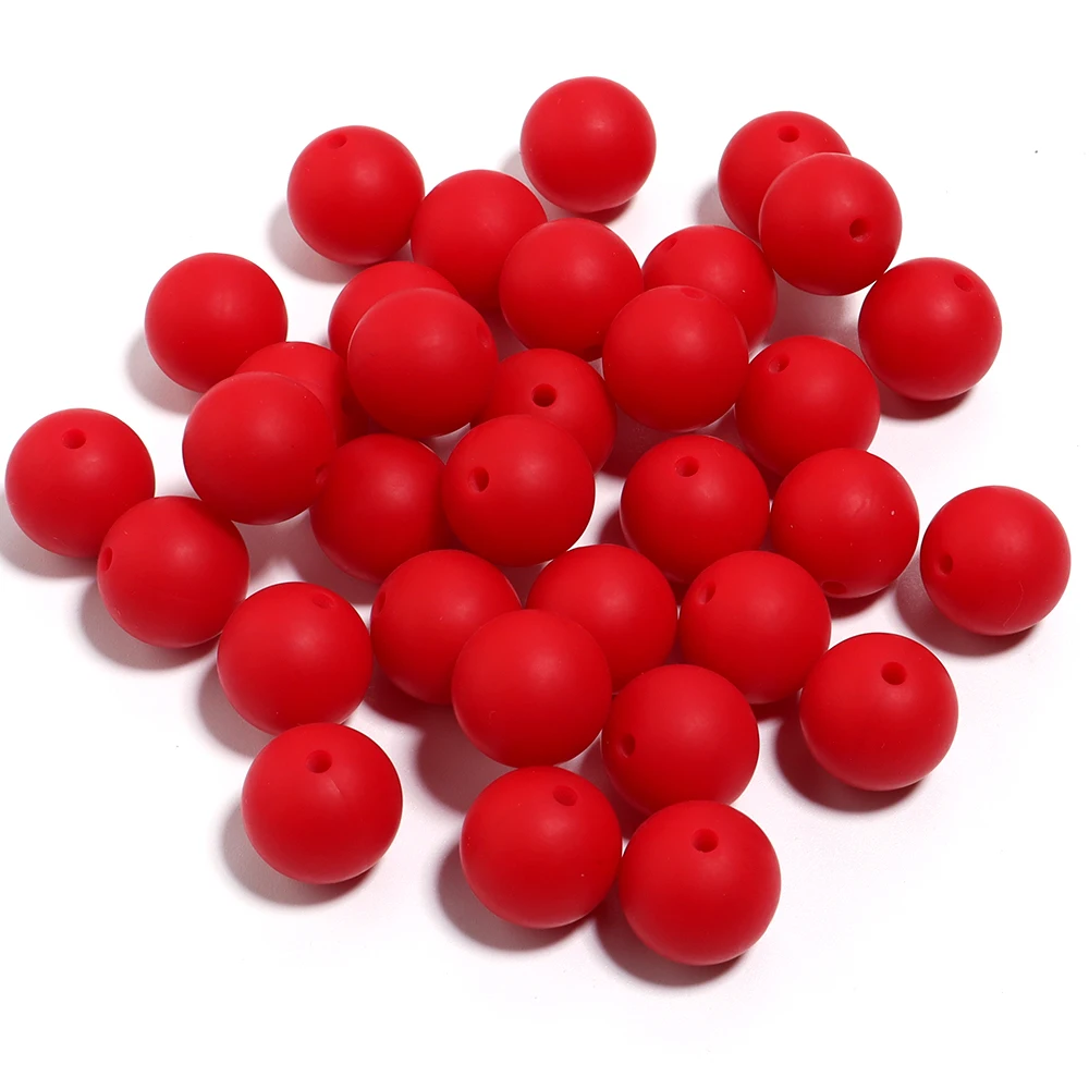 Vibrant Multicolor Silicone Beads for DIY Jewelry & Accessories - 20 Pieces