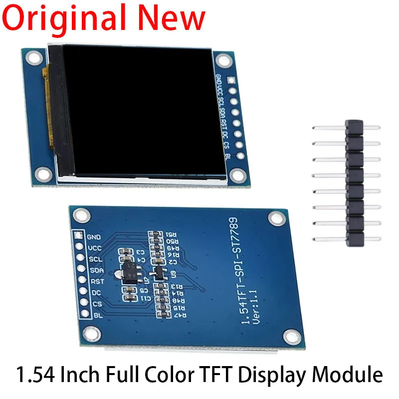 Полноцветный TFT-дисплей 1,54 дюйма 1,54 дюйма, HD IPS ЖК-дисплей, стандартный экран 240x240, интерфейс SPI ST7789 для Arduino