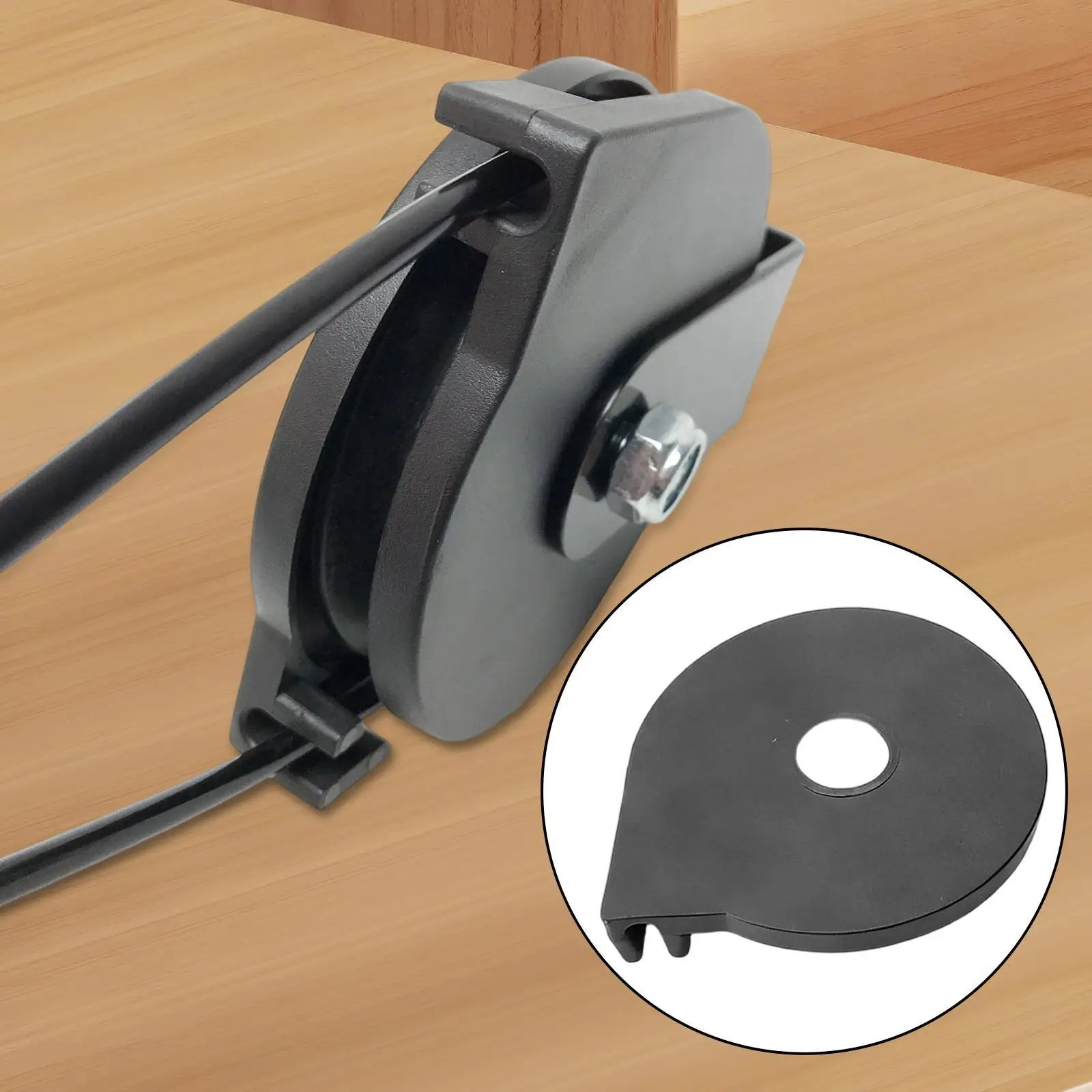 Cable Fixed Pulley Plate Replacement Mounted Exercise Machine Heavy Duty Workout Lifting Small Pulley Block Rope Cord Guide