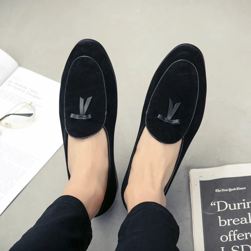 Men's Suede Tassel Loafers Size：38-44 Soft Soled Comfortable Loafers Simple Daily OfficeVersatile Casual Formal Slip on Shoes