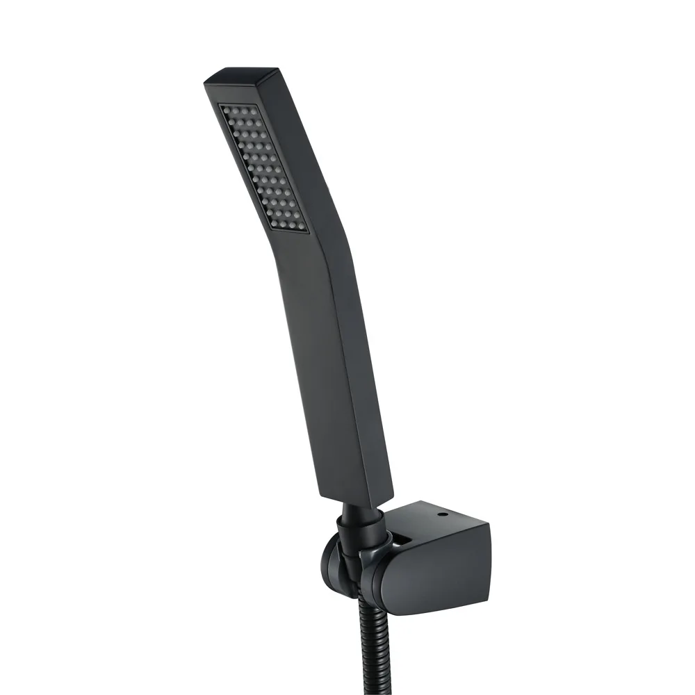 ชุดฝักบัวเรนชาวเวอร์แบบติดผนังพร้อมสายฉีดแรงดันสูง หัวฝักบัวมือถือพร้อมสาย ข้อต่อ G1/2 1