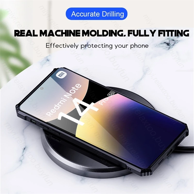 Clear Acrylic Shockproof Case with Magnetic Holder Ring