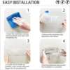 2 Pcs Rustproof Stainless Steel Bathroom Organizer with 5 Hooks,Large Capacity,No Drilling,Suitable for Bathroom Storage 5