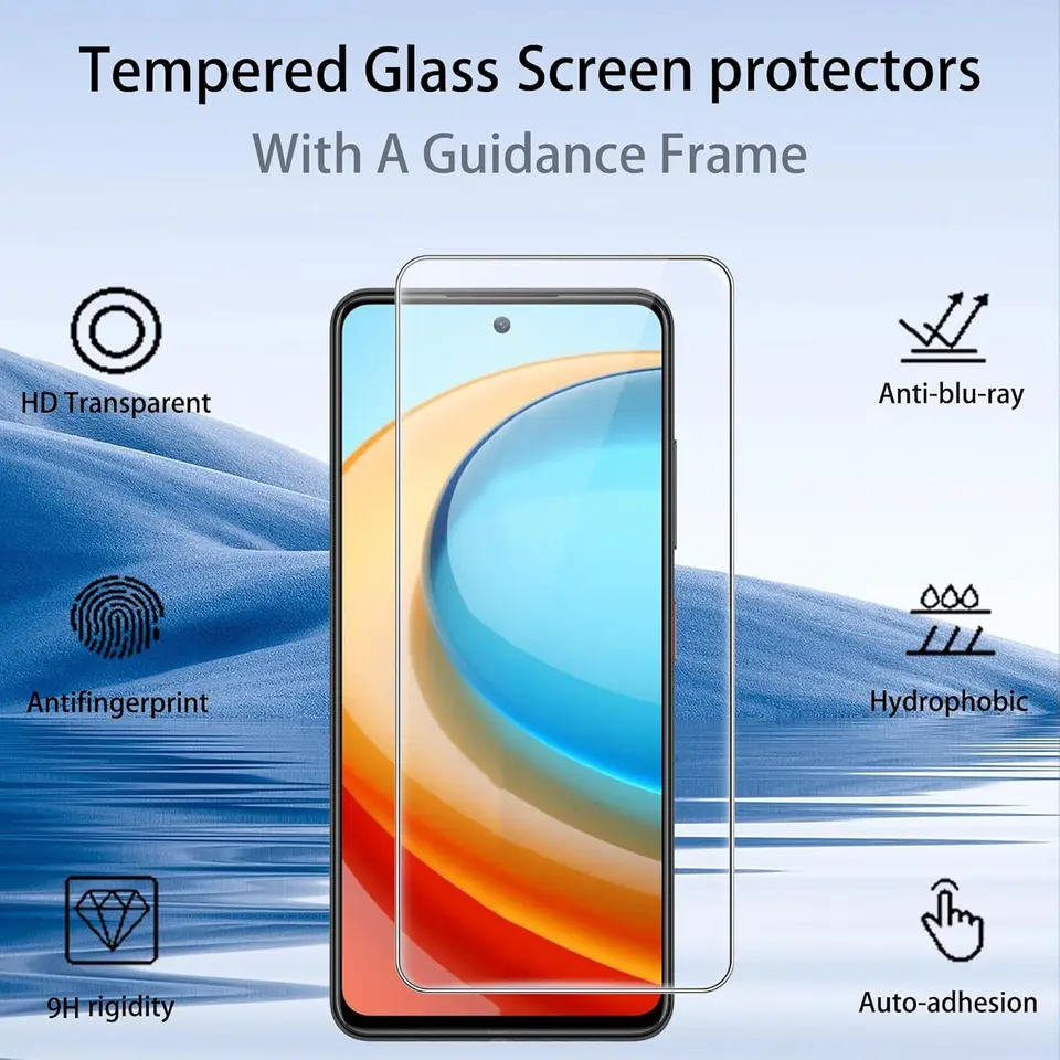 REY Pack 3X Pellicola salvaschermo per ZTE Blade A75 5G, Vetro