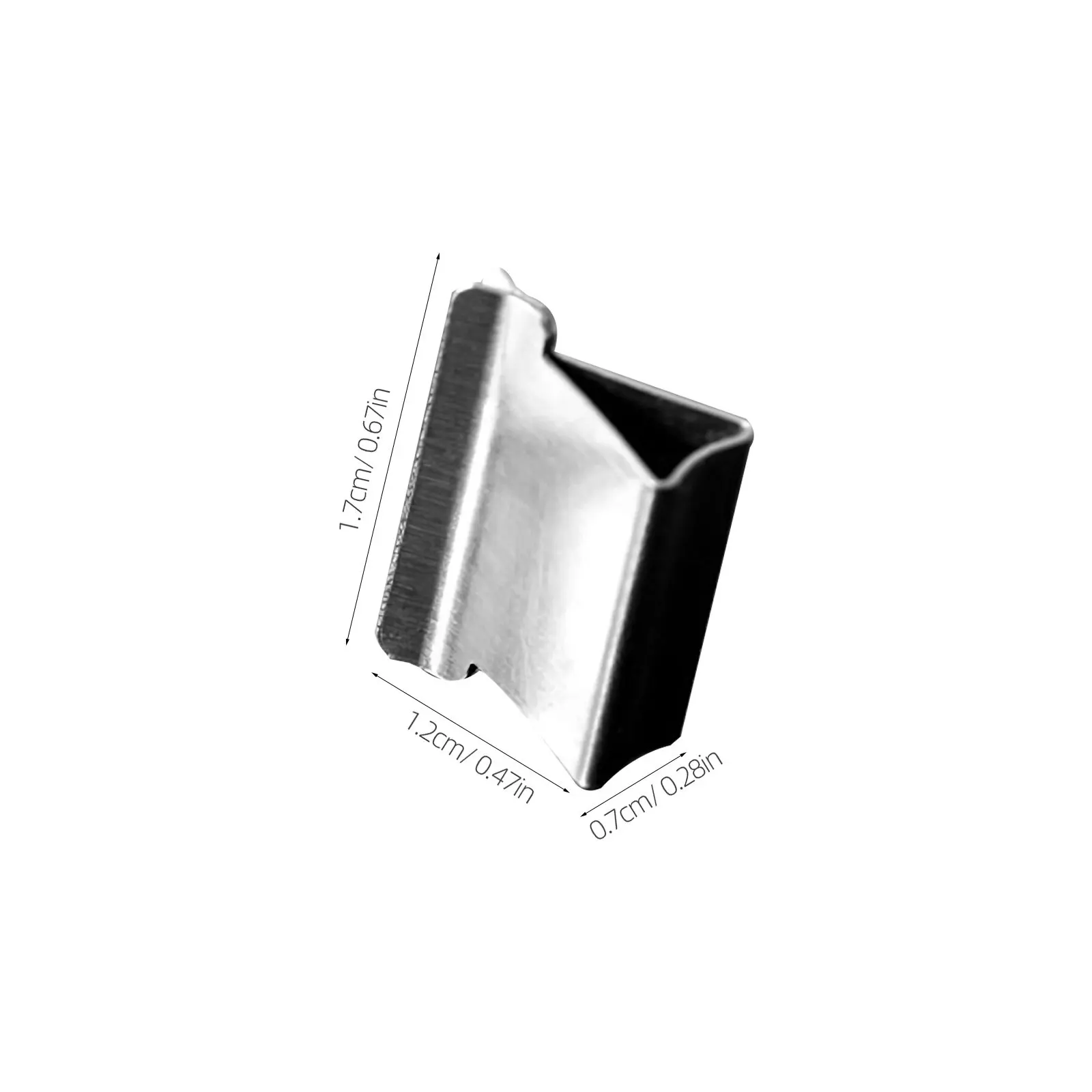 50Pcs 강력한 금속 리필 클립 클램 스타일 종이 바인더 사무실 학교 가정용 문서 정리에 손상이 없는 재사용 가능 문서 정리