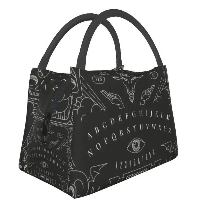 

Custom Ouija Halloween Divination Lunch Bags Women Cooler Warm Insulated Lunch Boxes for Picnic Camping Work Travel