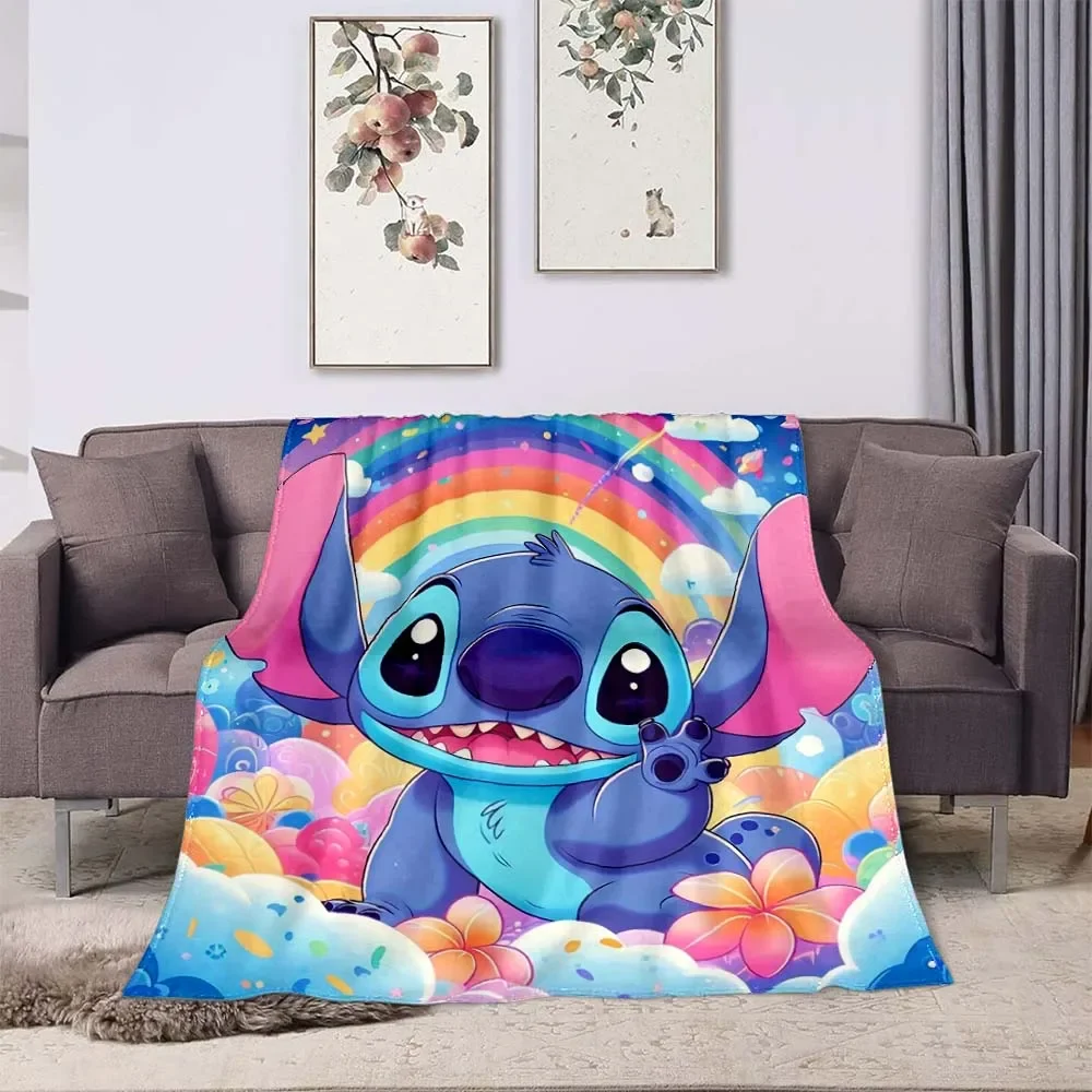 3D Printing Disney Stich Blanket Cute Cartoon Lilo & Strong Soft and Comfortable Children's Lunch Blanket 2