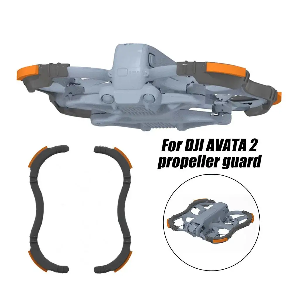 1set Protective Bumper Ring for DJI Avata 2 Drone Accessories Propeller Guard Anti-Collision Impact Protectors Prop Bumper