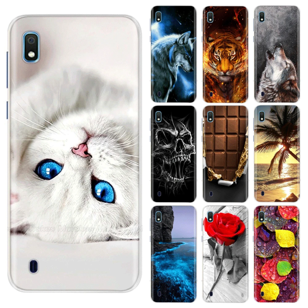 Per Samsung Galaxy A10 Custodia Cover Posteriore Per Samsung Galaxy A10 A 10 Sm-A105F Custodia Morbida Per Telefono Fundas Custodia In Tpu Nera