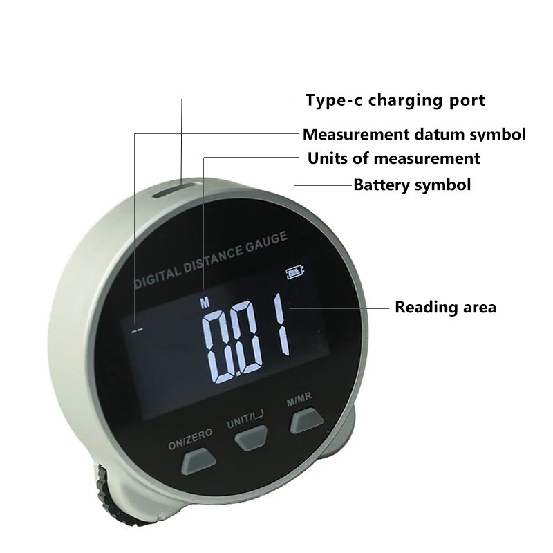 Portable Digital Measure tape with LCD Display Measuring Tape Accurately Electronic Steel Measure Metric Gauging Tools,tape measure,measuring tape