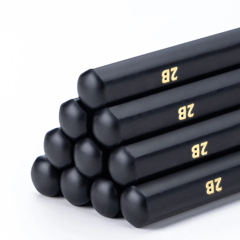 HB 블랙 연필 나무 연필, 쓰기 스케치 귀여운 연필, 한국 문구 그림 도구, 학교 사무용품, 2B