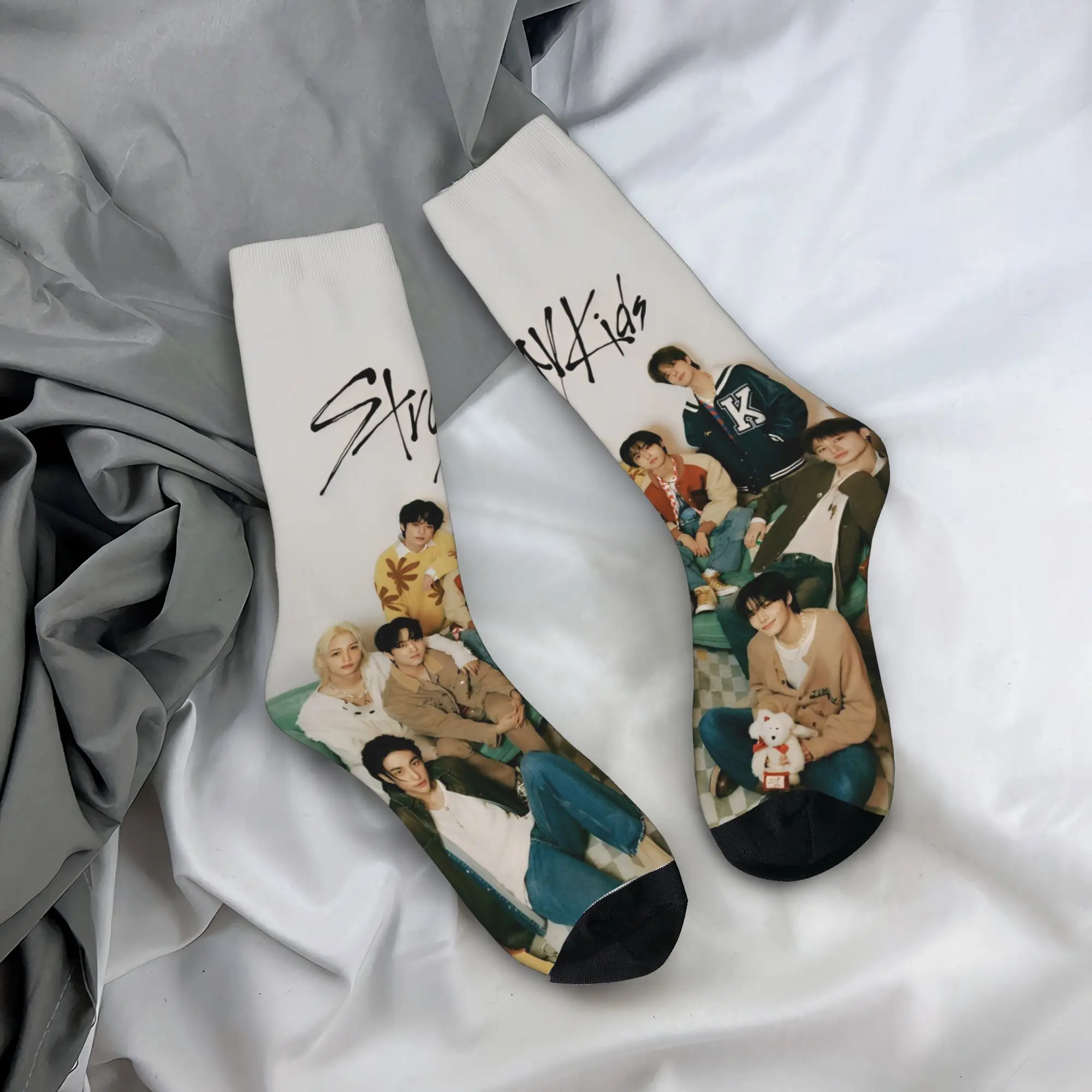 Kids' Gothic Design Autumn Socks - KPOP Inspired Band Style Outdoor Quality