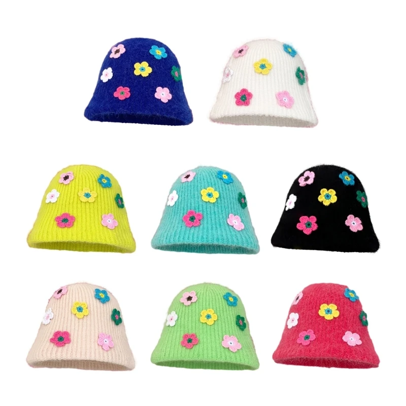 

Crochet Flower Bucket Hat Lightweight Fisherman Hat for Girls Camping Travel Wholesale