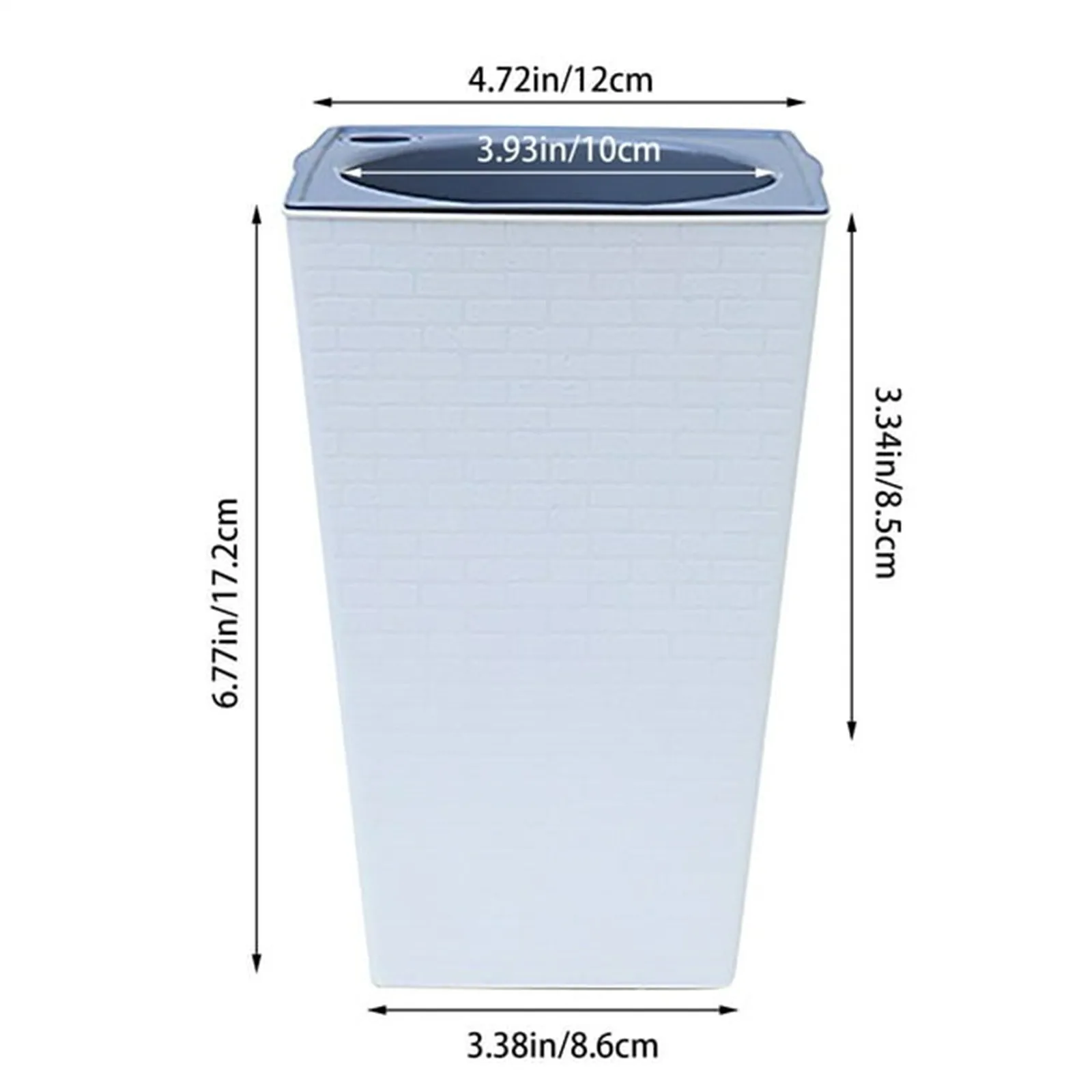 Tall Square Decorative Flower Pot for Indoor & Outdoor Use - Stylish Home and Garden Accent Planter