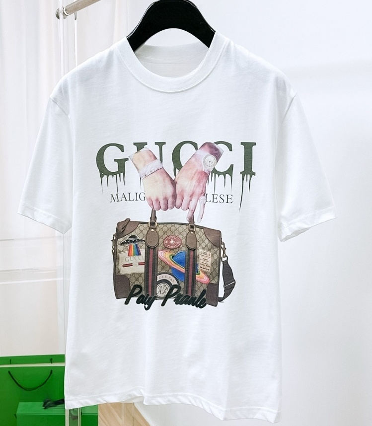 European Summer's Best-selling Bags Are Printed with Loose, Comfortable and Breathable Pure Cotton T-shirts for New Men Andwomen