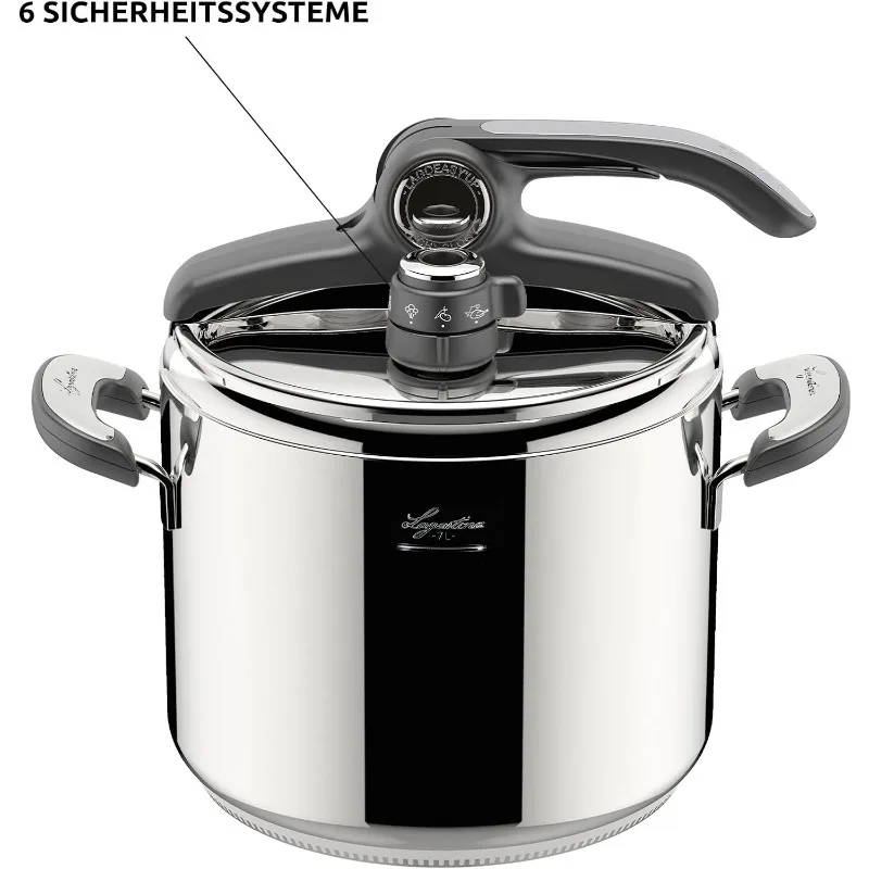 Lagostina Novia Vitamin Lagoeasy'UP Pressure Cooker 9 L Stainless Steel 18/10 Ø 24 cm, Induction and Gas Pot 5