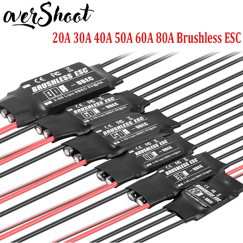 ESC Brushless 20A-80A pour RC Drone Voiture Bateau - Program Card