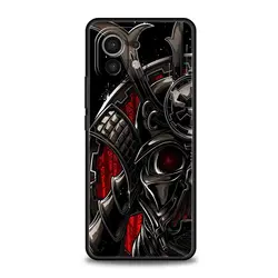 Samurai Oni Mask Black Phone Case Cover - Mi 10 Lite 5G (A1)