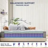 Mattress,Hybrid Mattress in a Box with Gel Memory Foam,Individually Pocket Springs for Pressure Relief,Motion 6