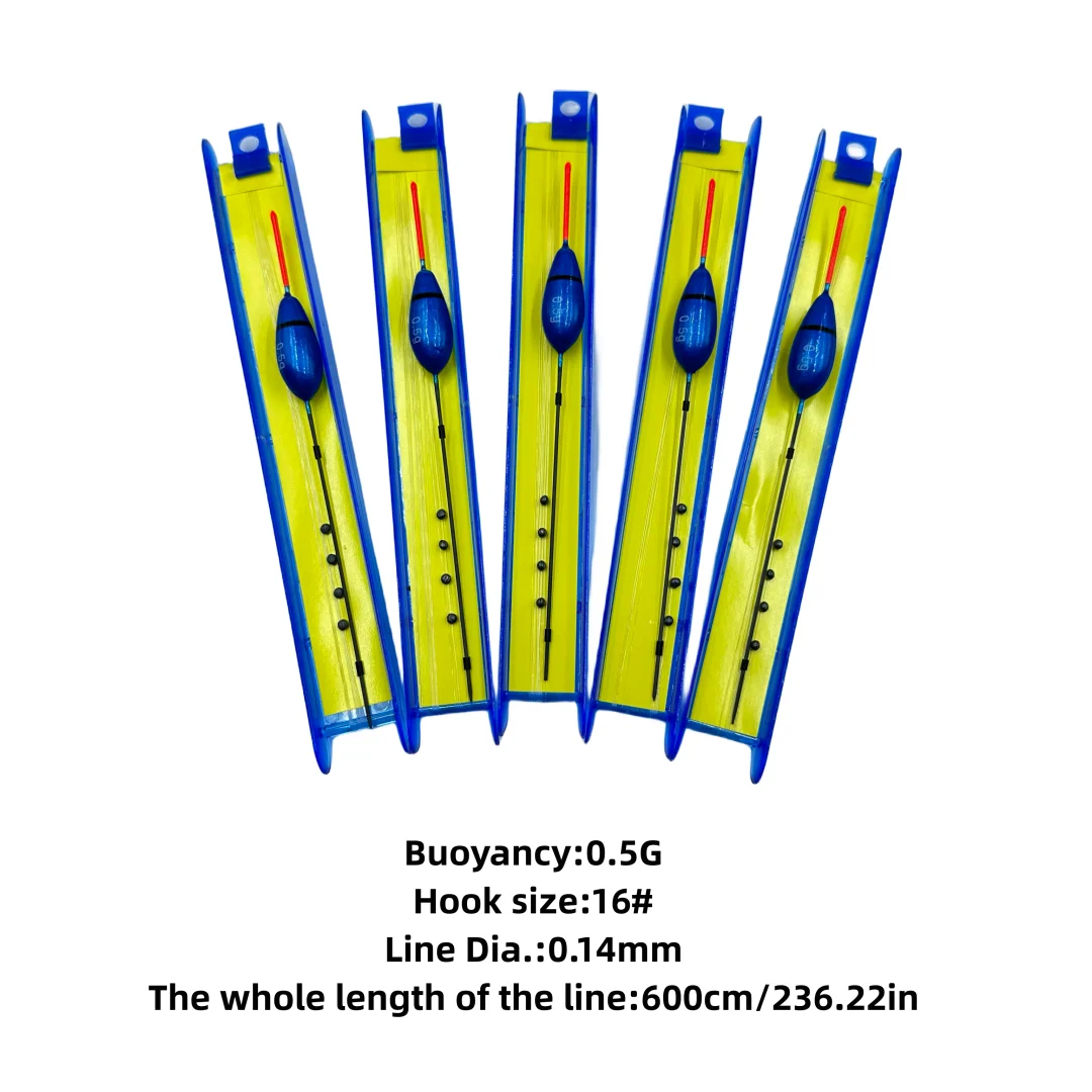 5Pcs Carp Fishing Float Set Winder Float Ready-Made Rig Con Line Winder Facile Da Usare Per Principianti Accessori Per La Pesca Affrontare