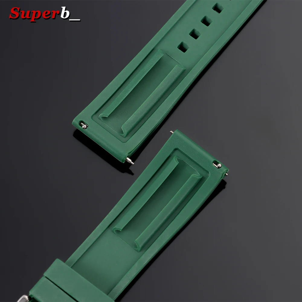 Quick Release Waterproof Silicone Sports Watch Strap - Universal Replacement Wristband