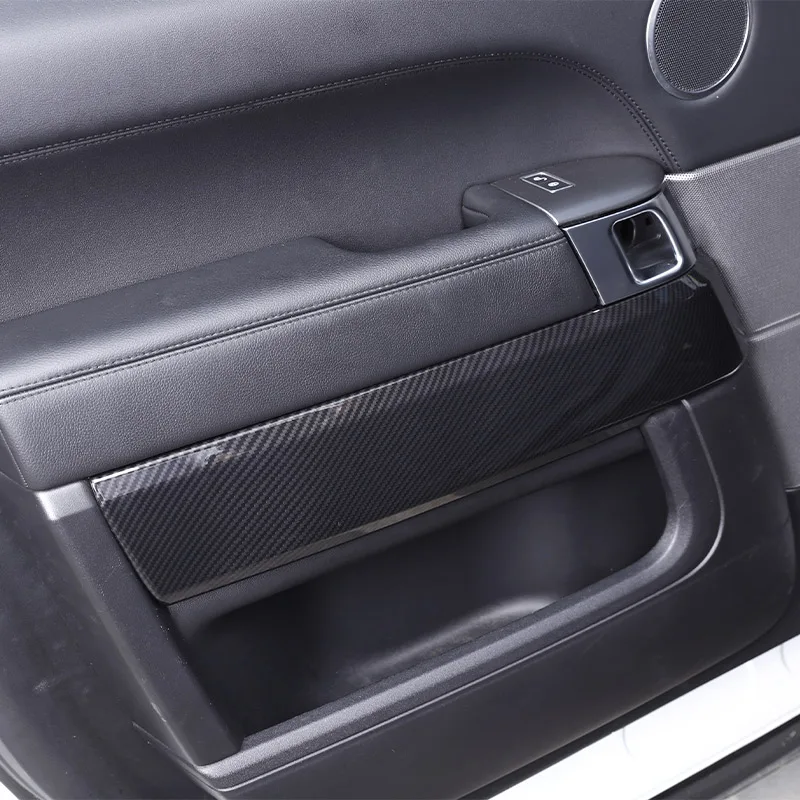 

Для Land Rover Range Rover Sport 2014-2020 ABS углеродное волокно стиль Внутренняя дверь автомобиля Декор крышка наклейка автомобильные аксессуары