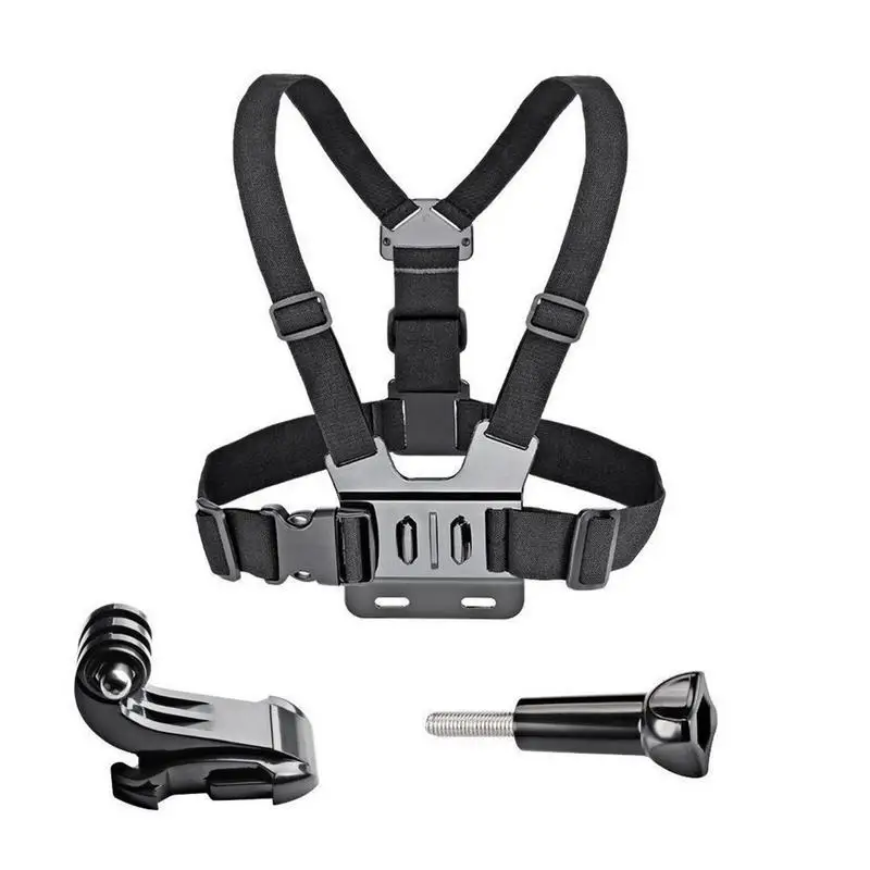 GoPro Hero 3 2 1 스포츠 DV 용 가슴 스트랩 마운트 벨트, 조절식 탄성 카메라 하네스 스트랩 마운트 액션 카메라 액세서리