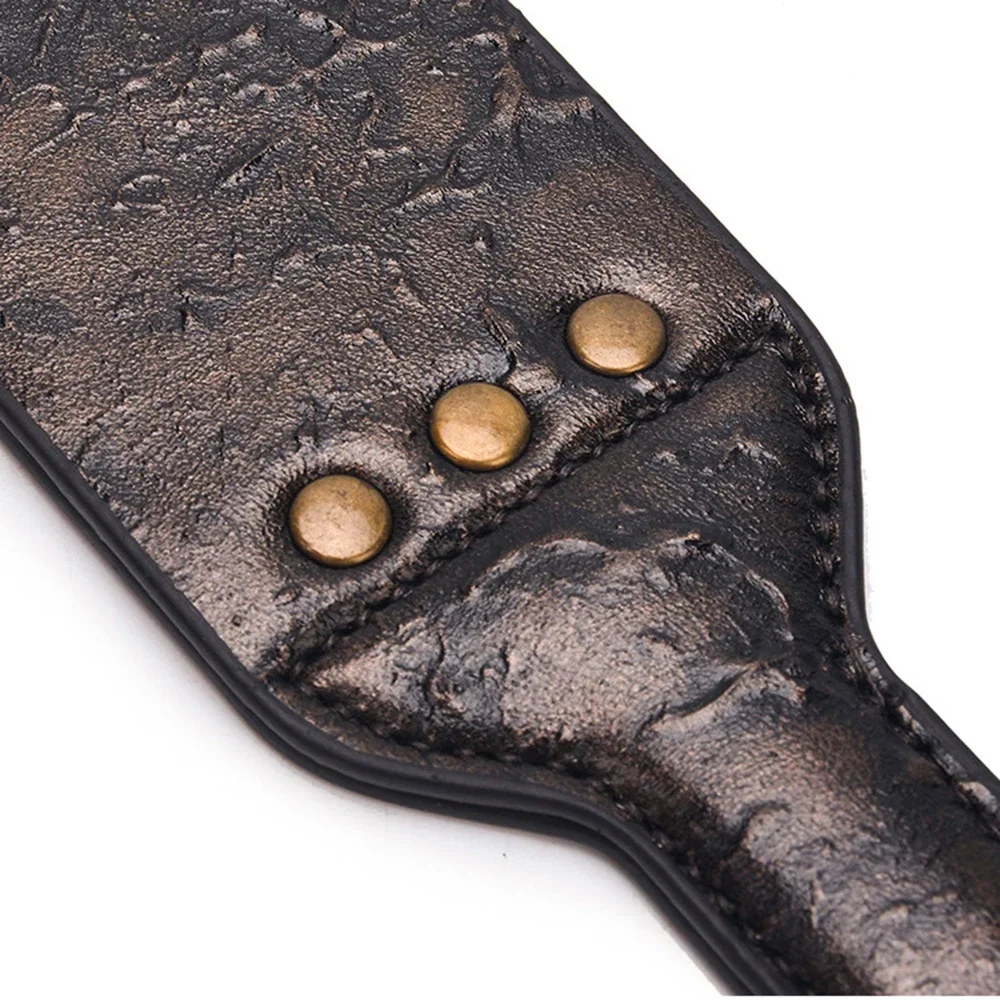 23CM Cow Leather Double-Layers Genuine Leather Paddle,,Deluxe Riding Crop Leather Horsewhip 2