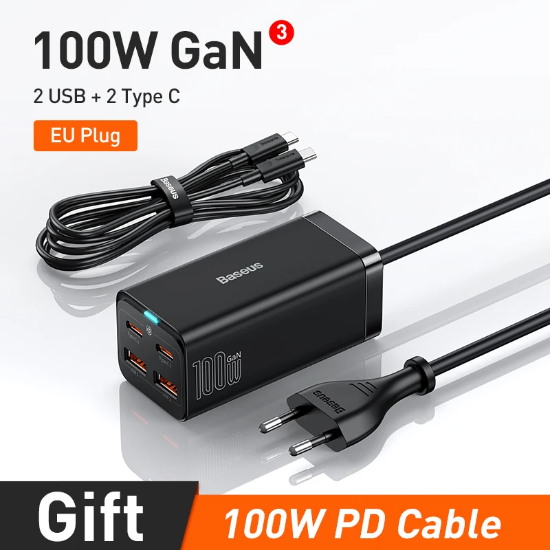200 W USB C充電器、OTAOデスクトップ5ポートGaN液晶ディスプレイ付き充電器、PD 3.0 100 W/QC 3.022.5 W/PPS 45 W MacBook Pro/Air、iPad、iPhone、Samsun