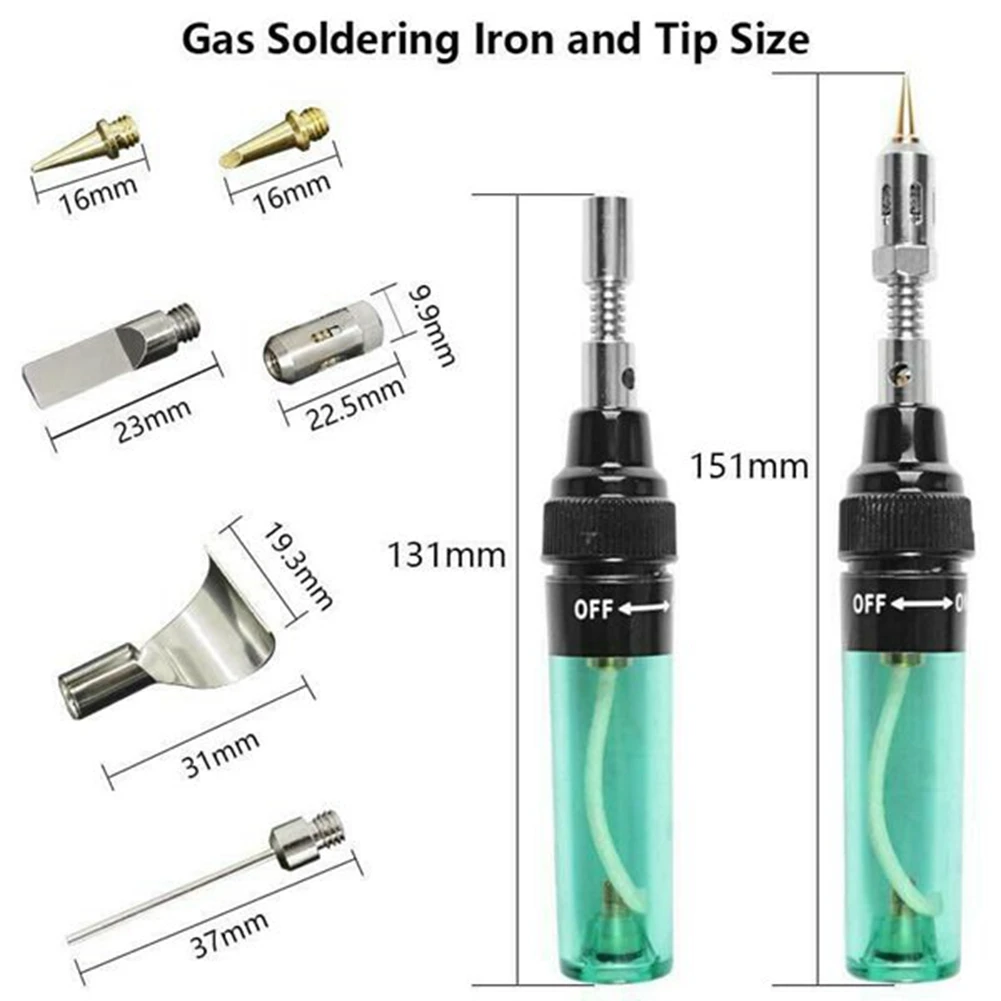 3 in 1 Professional Gas Soldering Iron Butane Gas Welding Soldering Welding Pen Light Repairing Tin gas torch welding torch butane torch