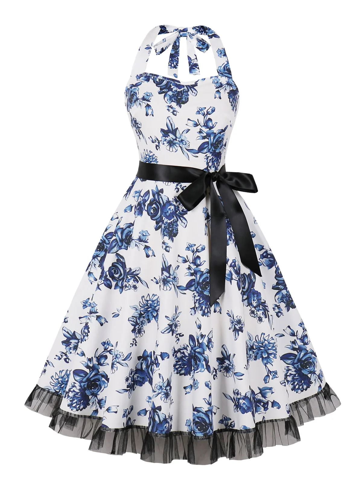 ワンピース 40s 50s euro pullover dress Dia De Los Muertos Cutouts Bobbi Swing Dress – Pink House