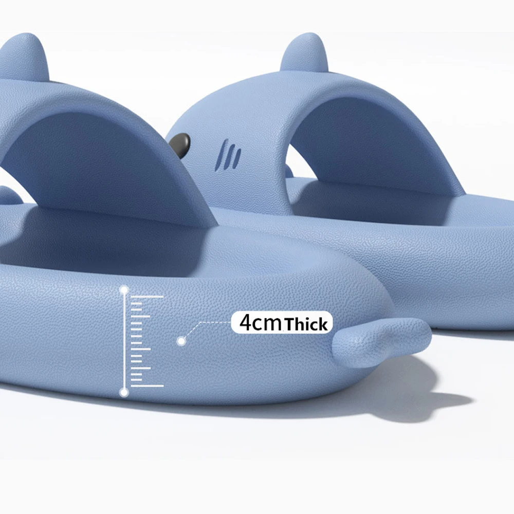 Eyriphy New Design Women Shark Slippers Men Cute Flat Sandals Fashion Cozy Casual Beach Sandals Lovers Home Lovely Bathroom Shoe