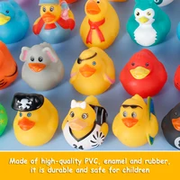 50Pcs Assorted Ducks for Kids Rubber Duck Toy Cute Bath Tub Pool Toys Baby Showers Accessories Floater Duck Party Supplies 4