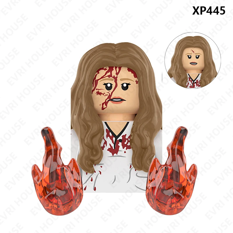 Superhero Strange Multiverse Action Figures Scarlet Witch Mordo Wong Mini Bricks Disney Building Blocks Toys for Children