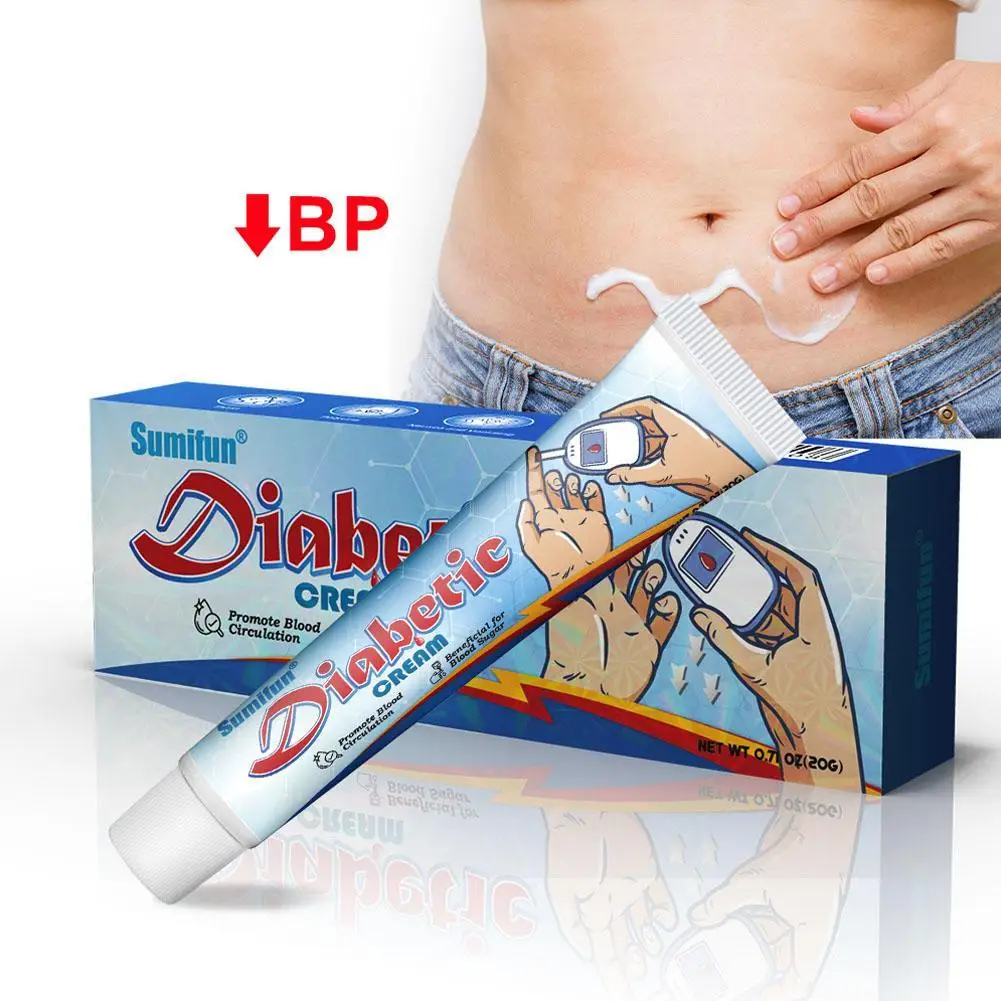 20G Diabetic Cream Treatment Medicine Stabilizes Blood Sugar High Blood Glucose Hypoglycemic Repair Ointment Health Care