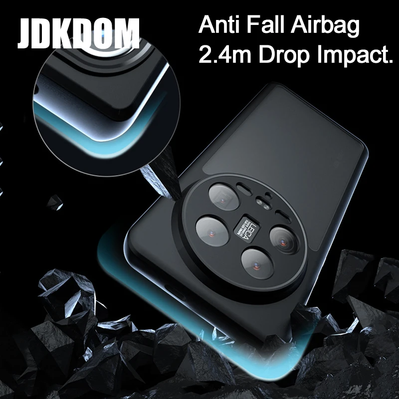 Shockproof Armor Luxury Matte Black Phone Case