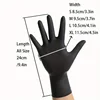 50/100PCS Disposable Black Nitrile Gloves Household Kitchen Bathroom Cleaning Dishwashing Manicure Hairdressing Tattoo 2