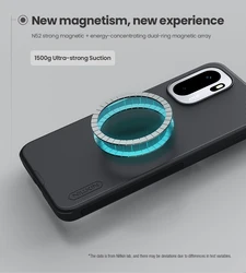 NILLKIN Magnetic Super Frosted Shield Matte PC Case - High Quality Protective Cover (Black)