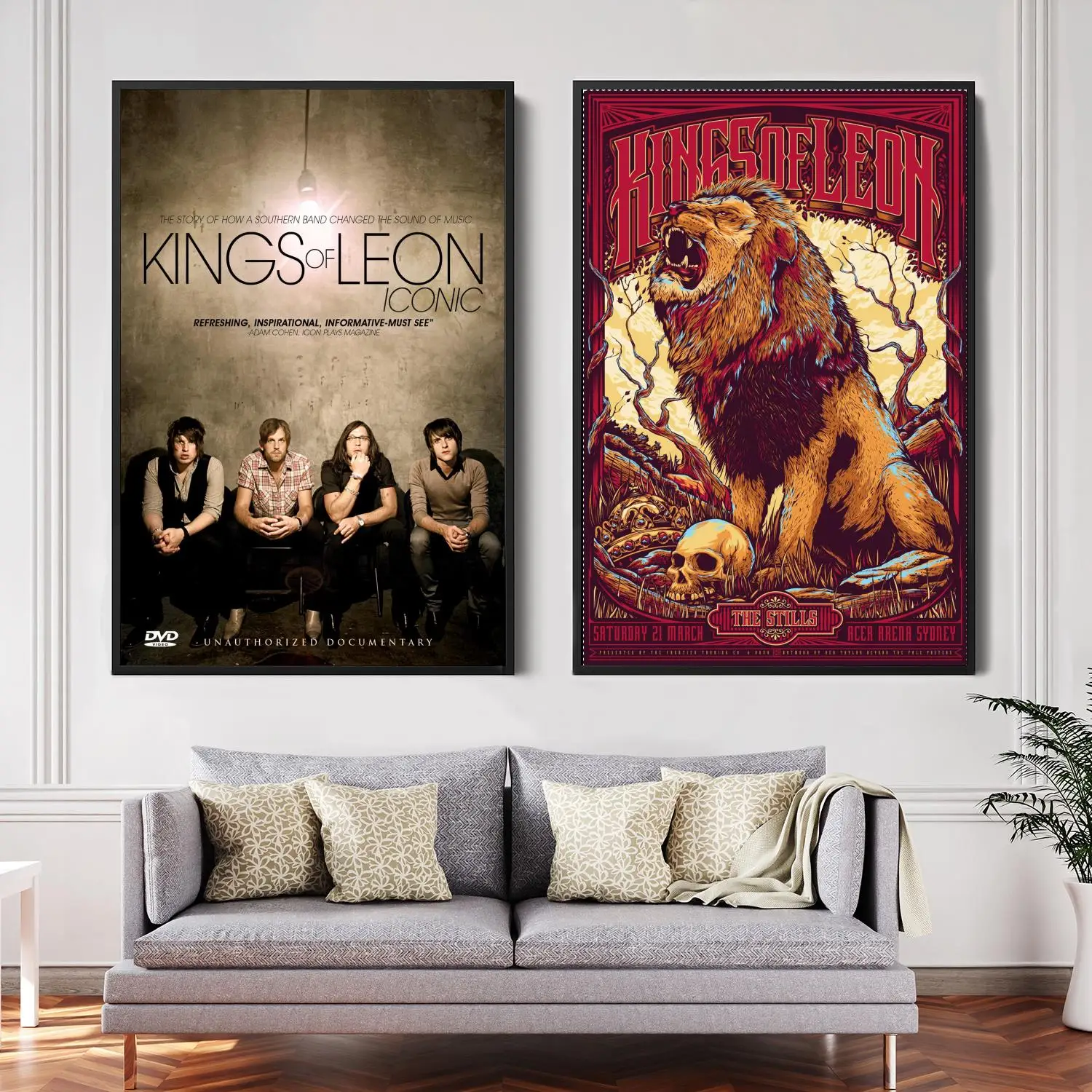 

kings of leon Singer Decorative Canvas Posters Room Bar Cafe Decor Gift Print Art Wall Paintings