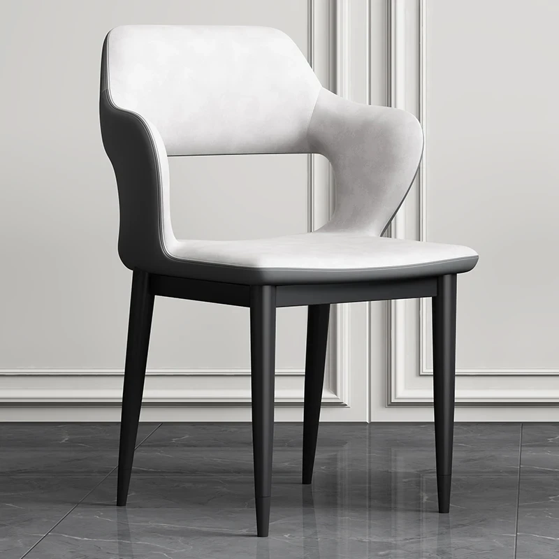 

Modern Leather Dining Chairs Beautiful Arms Mobile Kitchen Dining Chair Ergonomic Vanity Muebles De Cocina Living Room Furniture