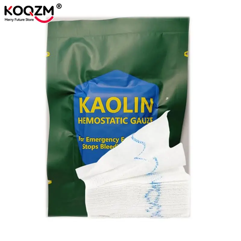 

Kaolin Gauze Combat Hemostatic Emergency Trauma Soluble For Tactical Military First Aid Kit Medical Wound Dressing