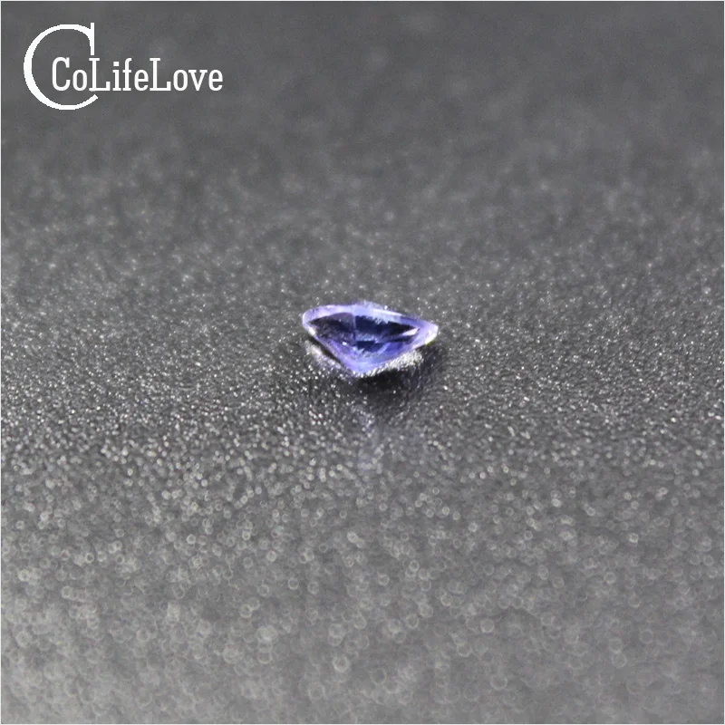 100% Natural Tanzanite Loose Gemstone 5mm * 5mm Trangle Shape Genuine VS Tanzanite Loose Stone