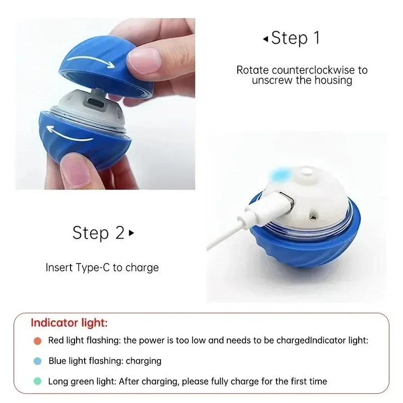 Automatic Moving Bounce Rolling Ball Dog Toy USB Smarts Puppy Interactive Dog Chew Toy Ball Dogs Accessories Pet Toys Home Cats 4