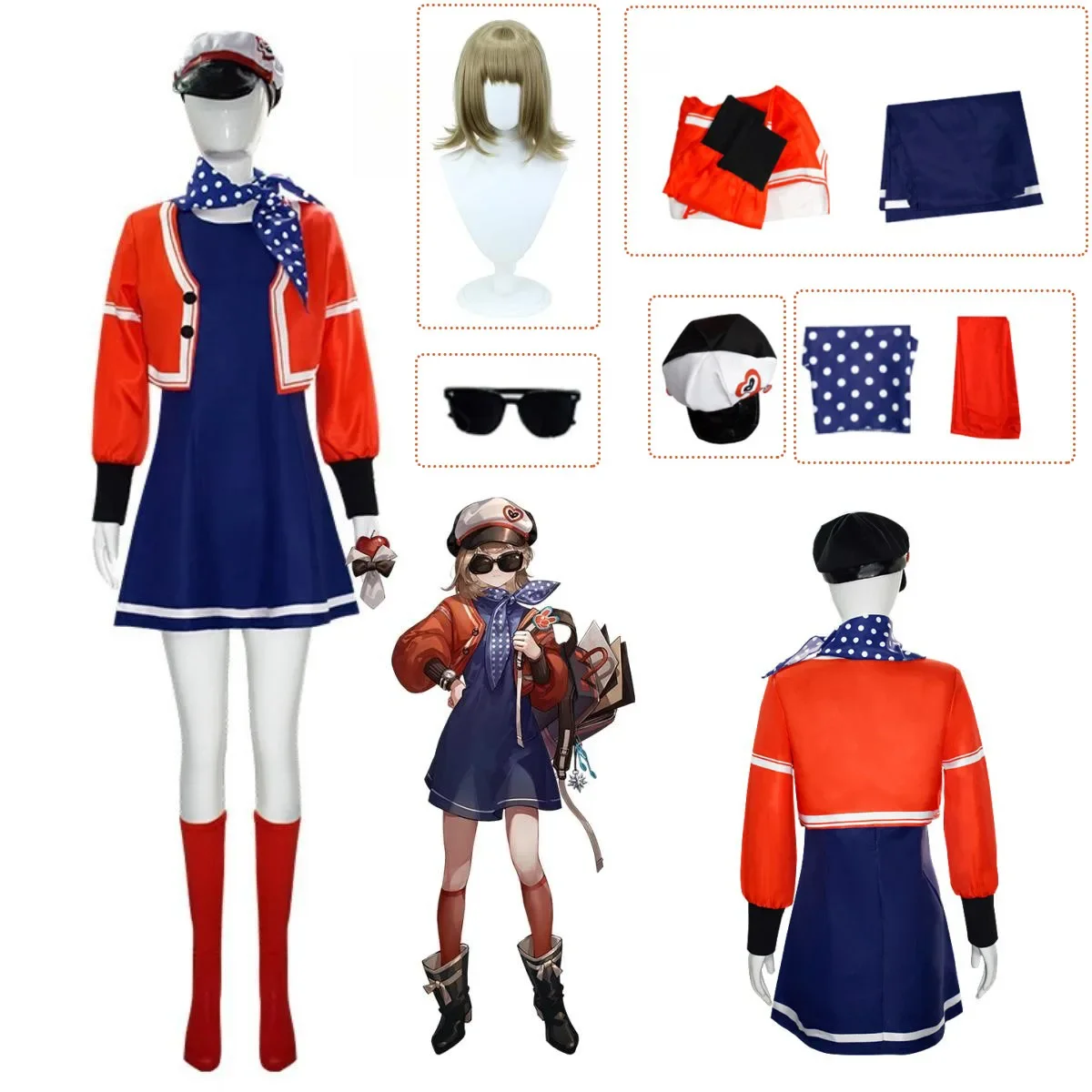 

Reverse:1999 Regulus Retro Style Game Suit Sweet Lovely Woman Cosplay Costume Halloween Party Outfit Women Daily Clothing Set